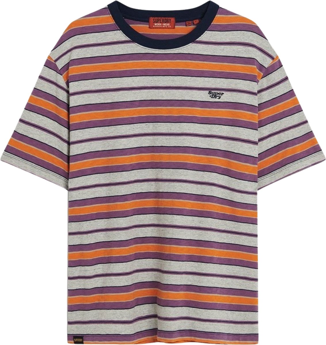 Superdry Relaxed Stripe Shirt Heren Oranje