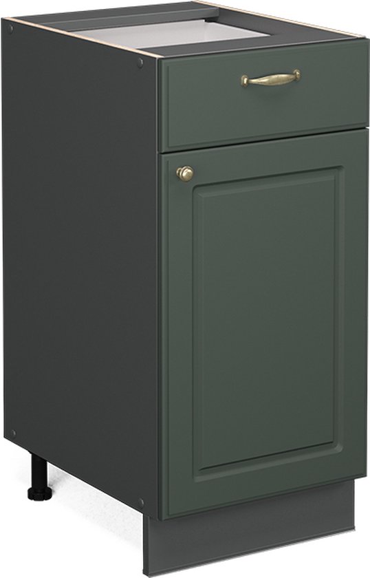 Keukenonderkast Fame-Line Groen-Goud Landhuis 60 Cm Zonder Werkblad Vicco