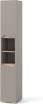 Vicco Marelle Badkamerkast – 30 x 180 cm met deuren en open vakken Grijs