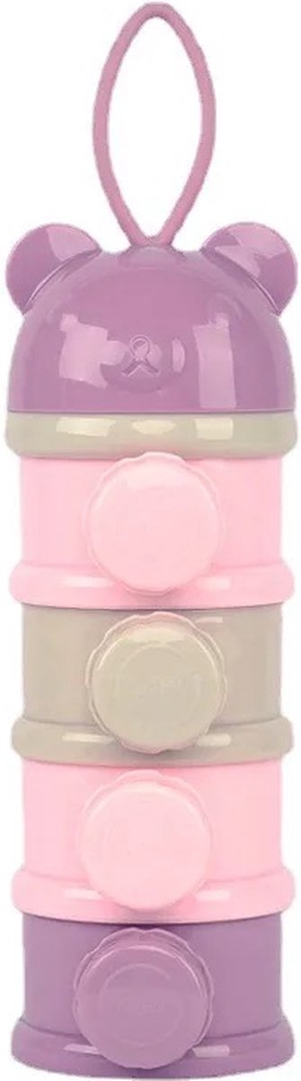 Goedkoopste Melkpoeder Toren - Merkpoeder bewaardoos - Melktoren - Kraam Cadeau - BabyShower Cadeau -Rose