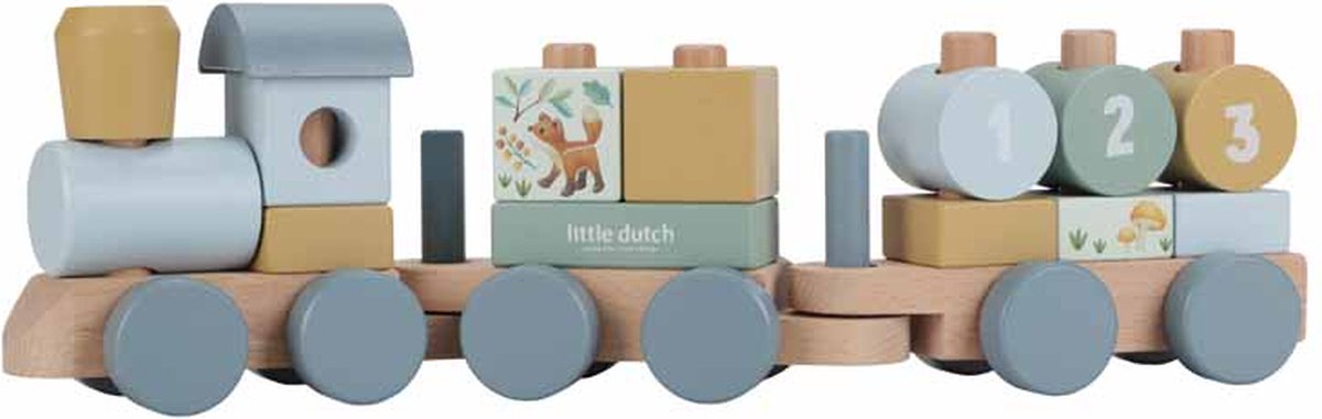 Little Dutch Blokkentrein - Forest Friends FSC — afbeelding 3