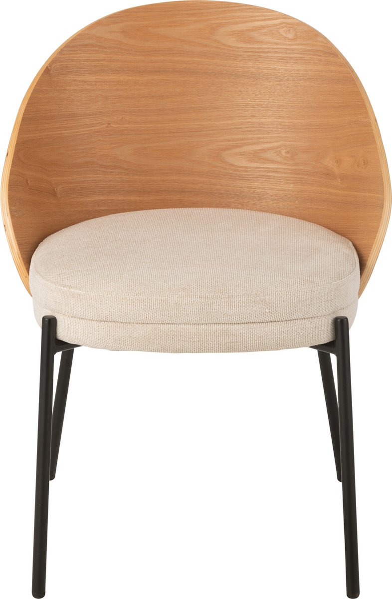 J-Line stoel Lone - multiplex/metaal - naturel/beige