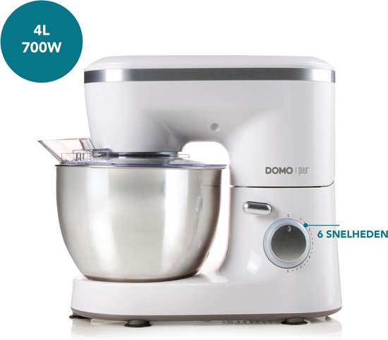 DOMO DO9175KR - Keukenmachine PUUR - 4L - Wit van Domo — afbeelding 2