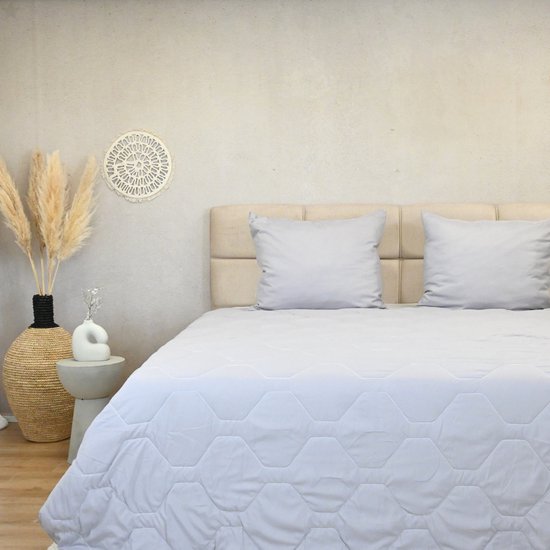 Dekbedovertrek gestreept omkeerbaar microvezel, Home & deco, grijs | Voordelig bij