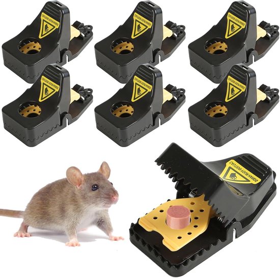 Xpieoyrm 6 Pièces Pièges à Souris Réutilisables - Efficaces Sans Poison Pour Maison Et Jardin