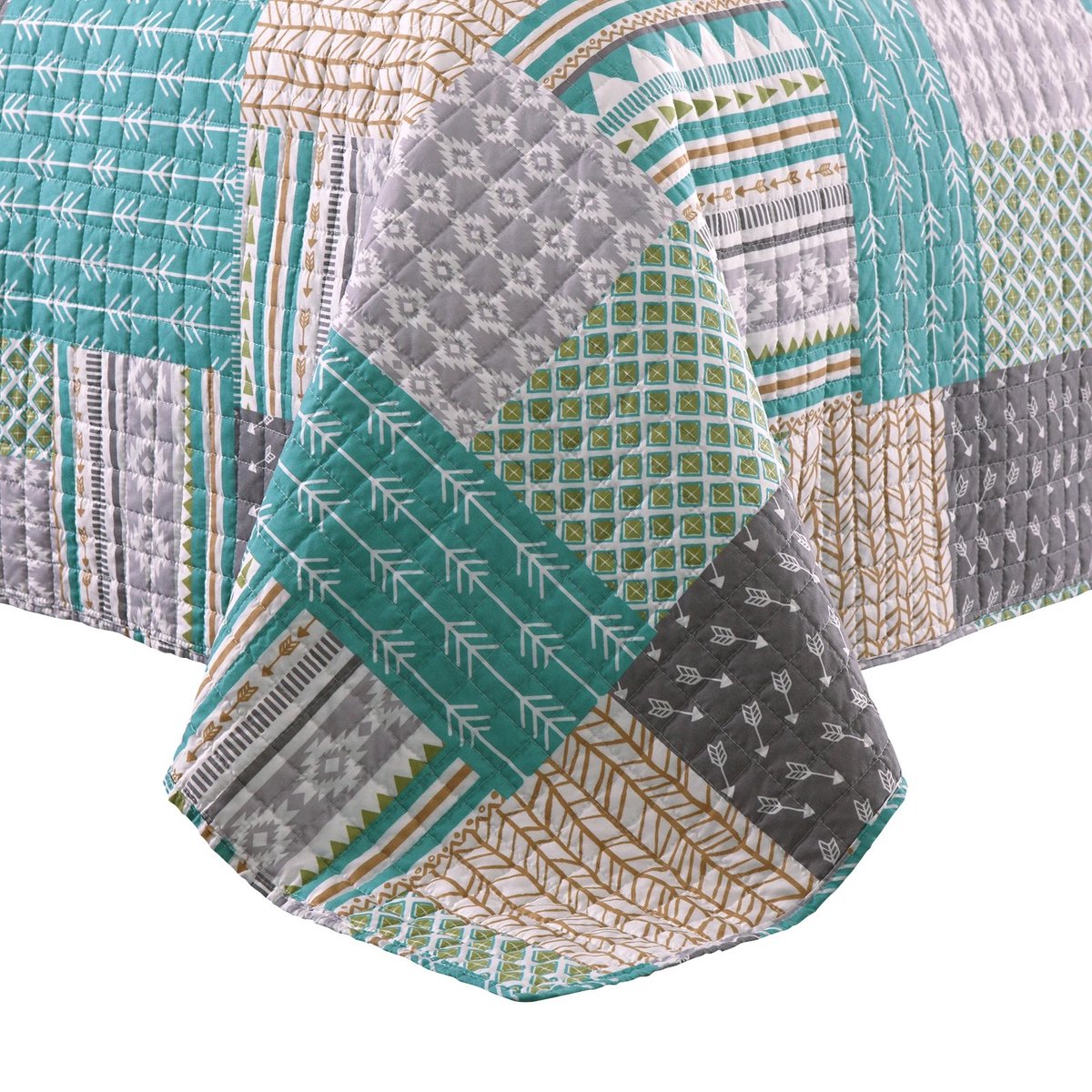 Néos® Bedsprei - Quilted Patchwork - Huidvriendelijk/Lichtgewicht - 170x210 cm