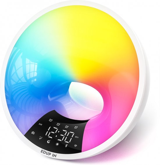 EDUP IN Wake Up Light Light Alarm Clock Smart Alarm Clock Simulates EDUP IN Wake Up Light Light Alarm Clock Smart Alarm Clock Simulates