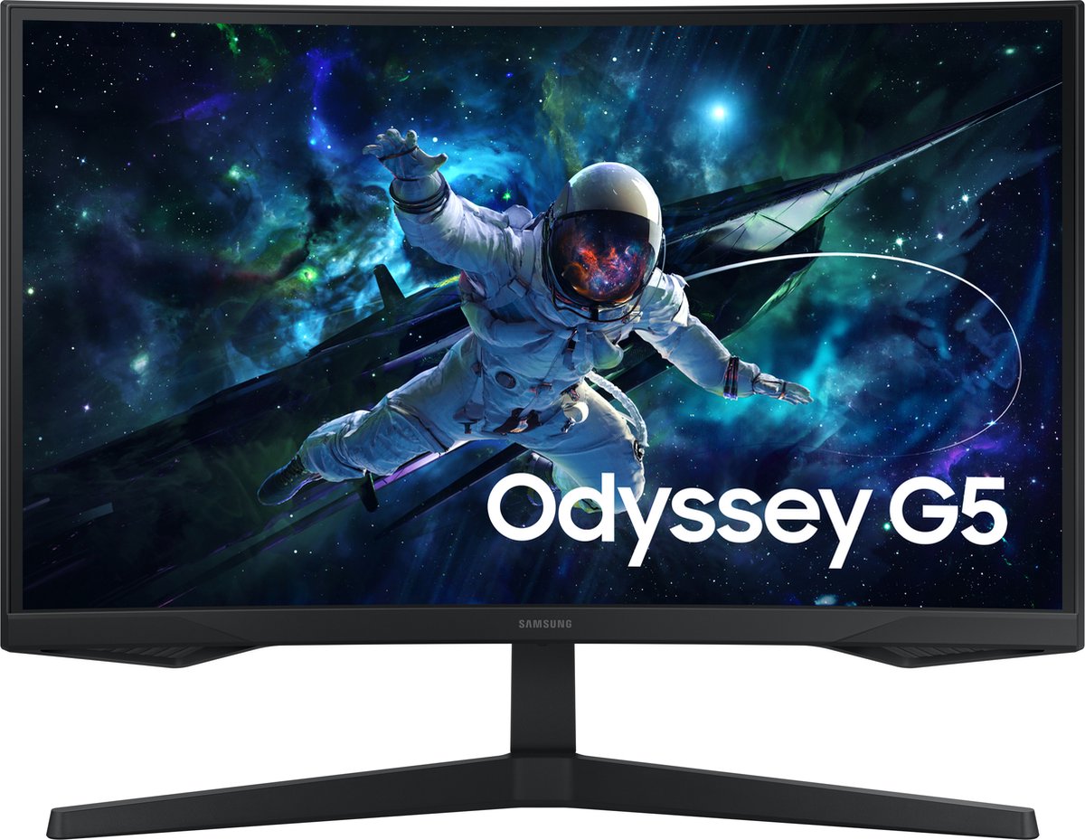 Samsung Odyssey G5 27" QHD Curved Gaming Monitor 165Hz thumbnail 4