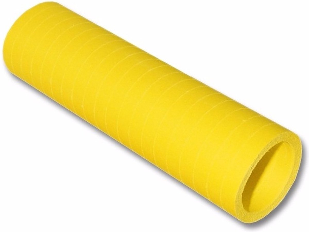 4x stuks gele serpentines rollen 4 meter -
