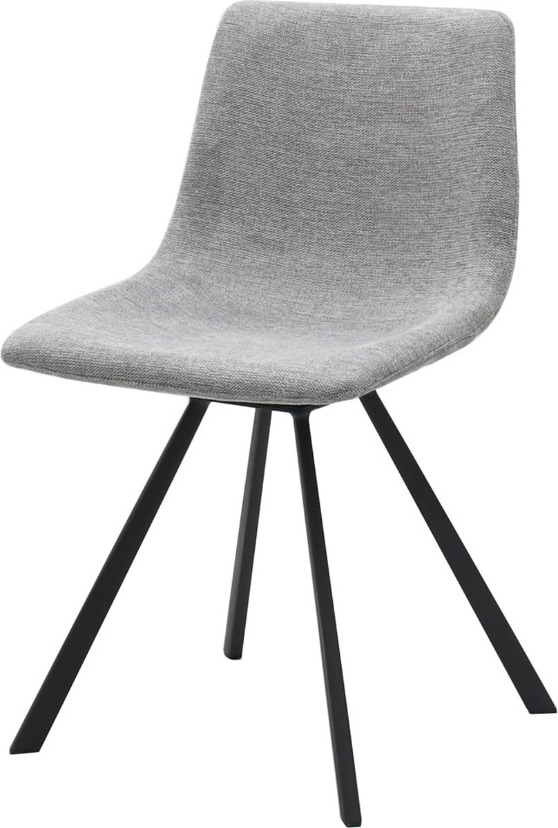 Giga Living Eetkamerstoel Stof Lichtgrijs - 47x47x80cm - Yukon - Giga Living