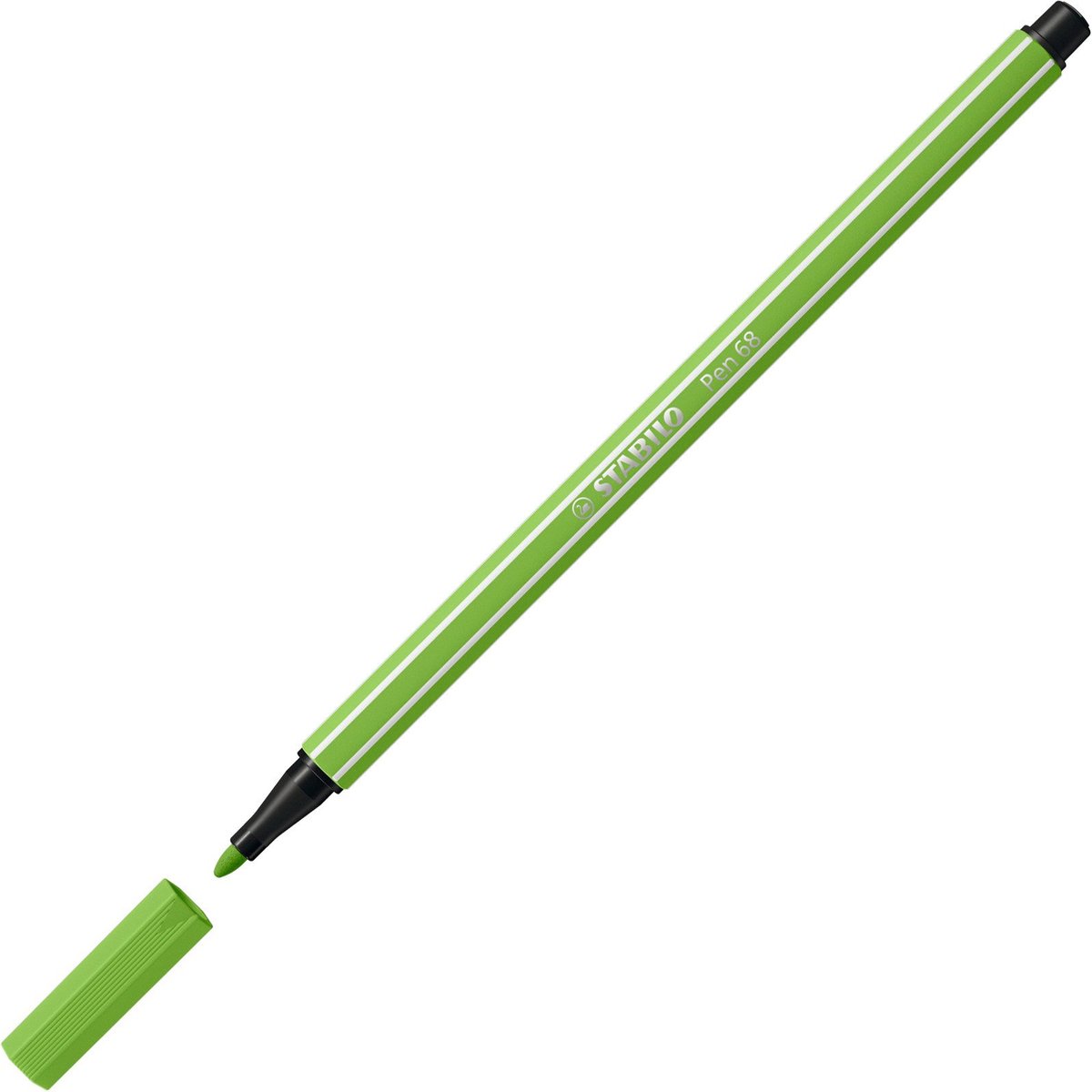 STABILO Pen 68 - Premium Viltstift - Licht Groen - per stuk — afbeelding 5