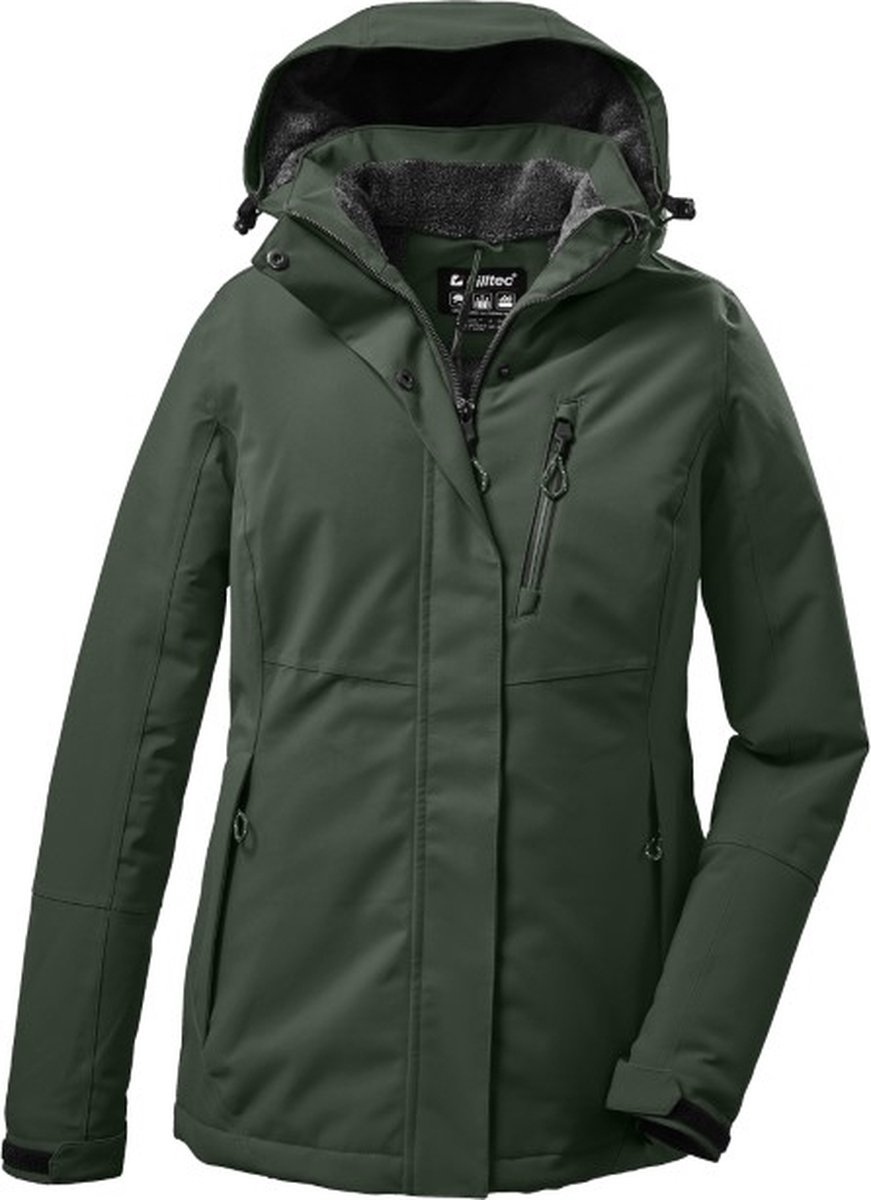 Killtec Winterjas Jas 37411 groen functioneel winterjas dames 44