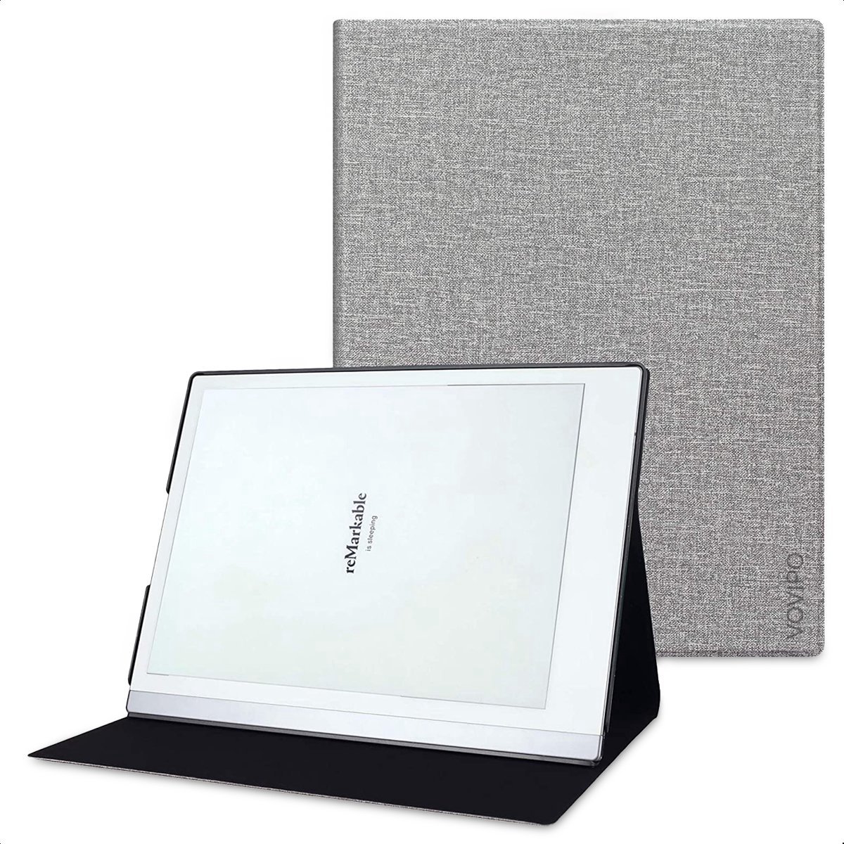 Dunne hoes geschikt voor Remarkable 2 - Folio - Cover - Grijs PU leer