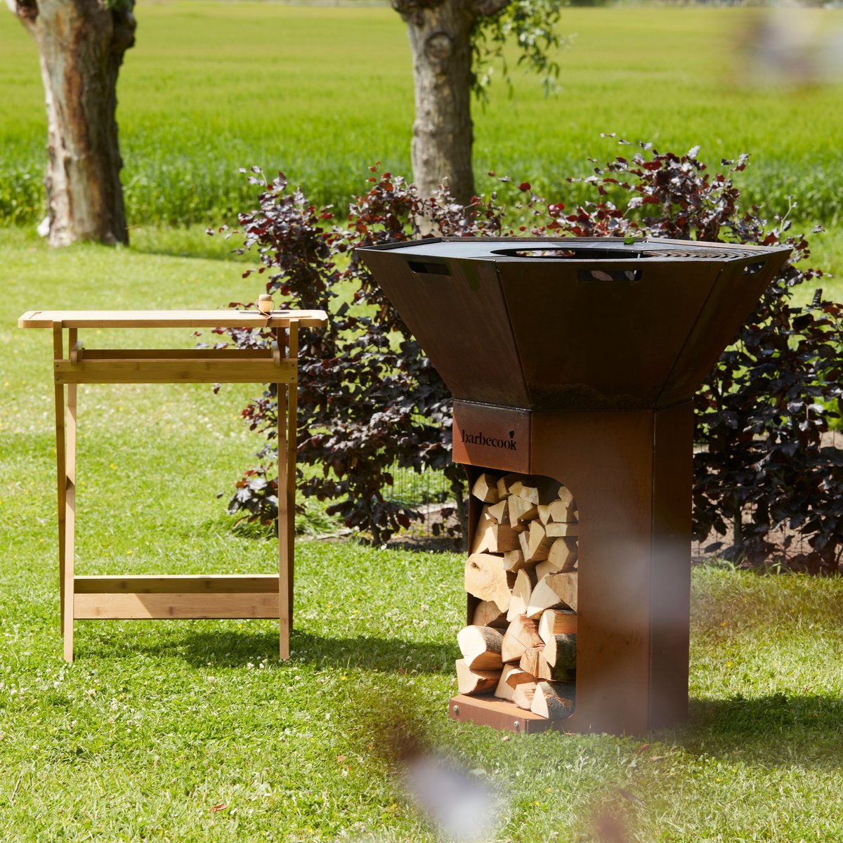Barbecook Nestor Original - Charcoal barbecue - Corten steel