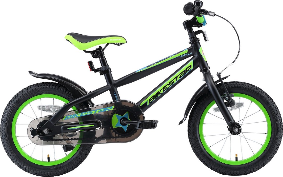 Bikestar 14 inch Urban Jungle, turquoise / paars