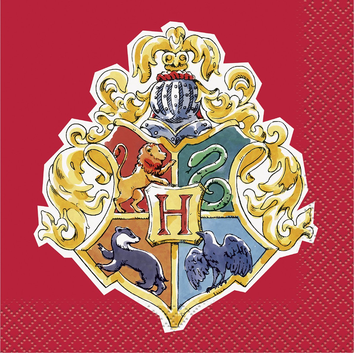 UNIQUE - 16 kleine servetten Harry Potter 25 x 25 cm