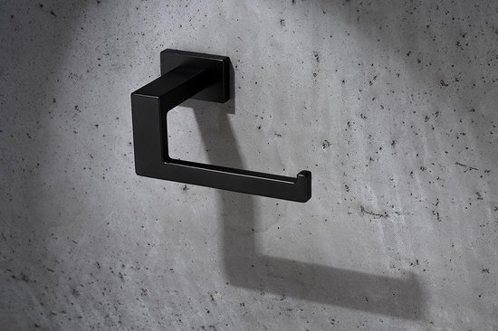 Luxe Zwarte WC Rolhouder Sagittarius One 141S1-B met Tijdloos Design - Badkamer & Toilet Papier Houder Toilet Paper Holder van Luxe — afbeelding 2