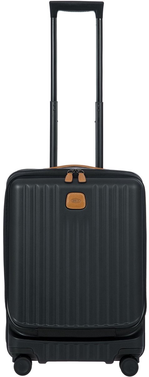 BRIC'S met laptopvak Capri Cabin Trolley Organizer 55 cm / 45 - 52 L Expandable Black Zwart