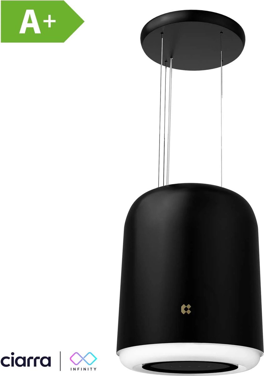 CIARRA CBCB4833 INFINITY - Design Kookeiland Afzuigkap - Luchtreiniger - Sfeerverlichting - Met Plasmafilter