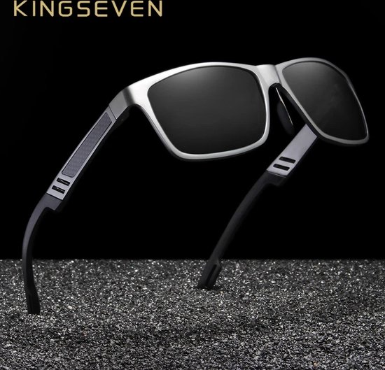 Kingseven Zonnebril - UV400 - Gepolariseerd - Zwart - Blackstar - N7181 van Kingseven — afbeelding 5