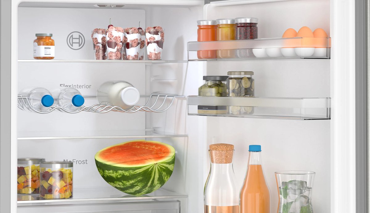 Bosch KGN36VICT - Serie 4 - Koelkast - Koel-vriescombinatie - Total No Frost - nooit meer ontdooien - RVS - Energielabel C - Zeer stil - Extra veel ruimte voor je verse etenswaren met VitaFresh — afbeelding 7