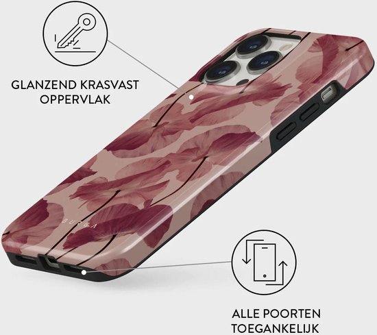 SoBea Kopatible iPhone 13 Pro ax Hülle, Süßes Love uster ädchen