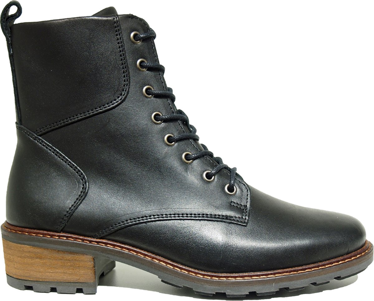Solidus Kinga Zwarte Veterboot K-Leest