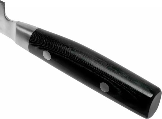 Yaxell Japonais - Série Zen - Couteau à Découper - Acier VG-10 - 61 HRC - Lame 15 cm - Acier Damas 37 Couches - Manche Toile-Micarta