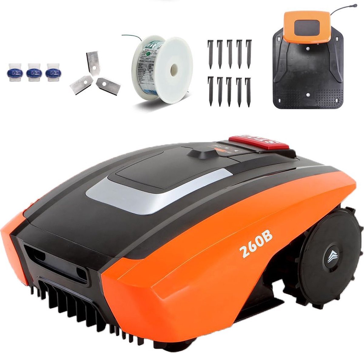 MKSS® Robotmaaier - Grasmaaier Elektrisch - Kantenmaaier - Robot Grasmaaiers - Oranje met Zwart - MKSS® - €559,95