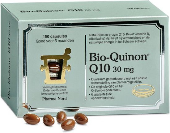 Foto: Pharma nord bio quinon q10 super 30 mg 150 capsules voedingssupplement