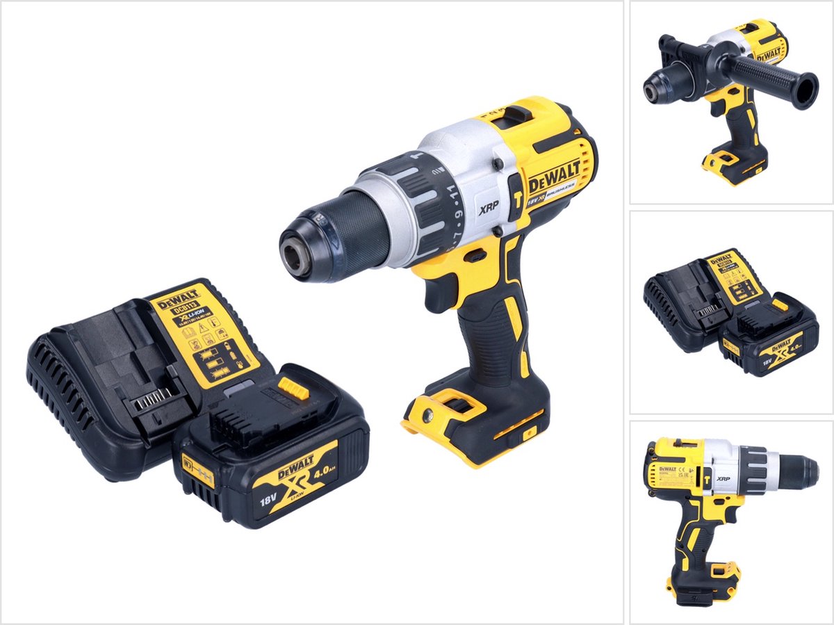 DeWalt DCD 996 M1 accu-klopboormachine 18 V 95 Nm borstelloos + 1x accu 4,0 Ah + oplader