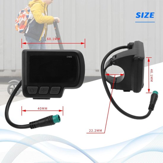 Elektrische Fiets EN06-display, EBike LCD-displaymeter met