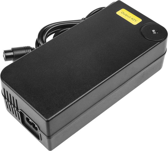 Green Cell Oplader voeding 42 V 4 A 168 W voor Haibike KTM Kalkhoff Flyer Cube Focus Giant Bergamont Ghost Trek Gazelle Winora Specialized 36 V e-bike accu accu 3-pin 3 Prong inline stekker - Snelle lader van Green Cell — afbeelding 2