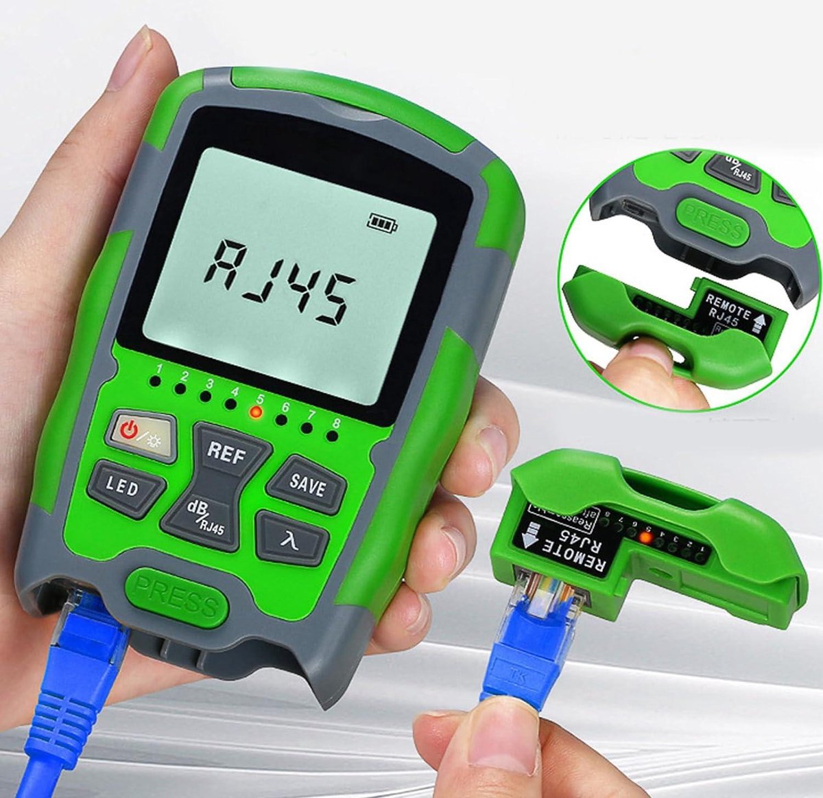 Optical Fiber Power Meter, ‑70~ 10dbm 850-1650nm Digital Display