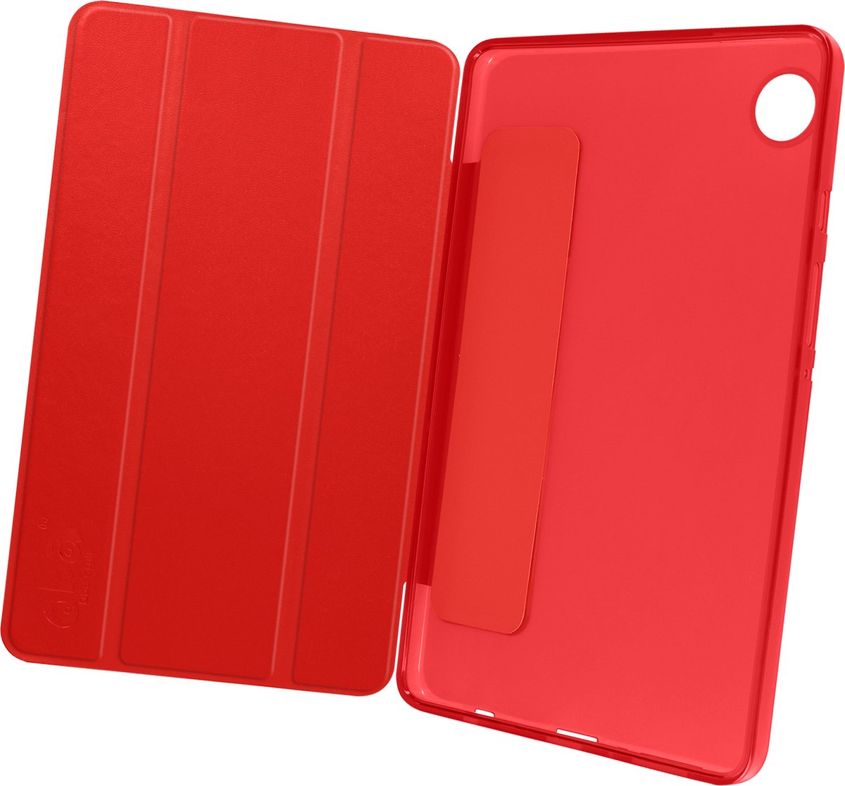 Avizar Foliohoes Geschikt voor Samsung Galaxy Tab A9 Opvouwbaar toetsenbord en klep voor videomodus, Rood