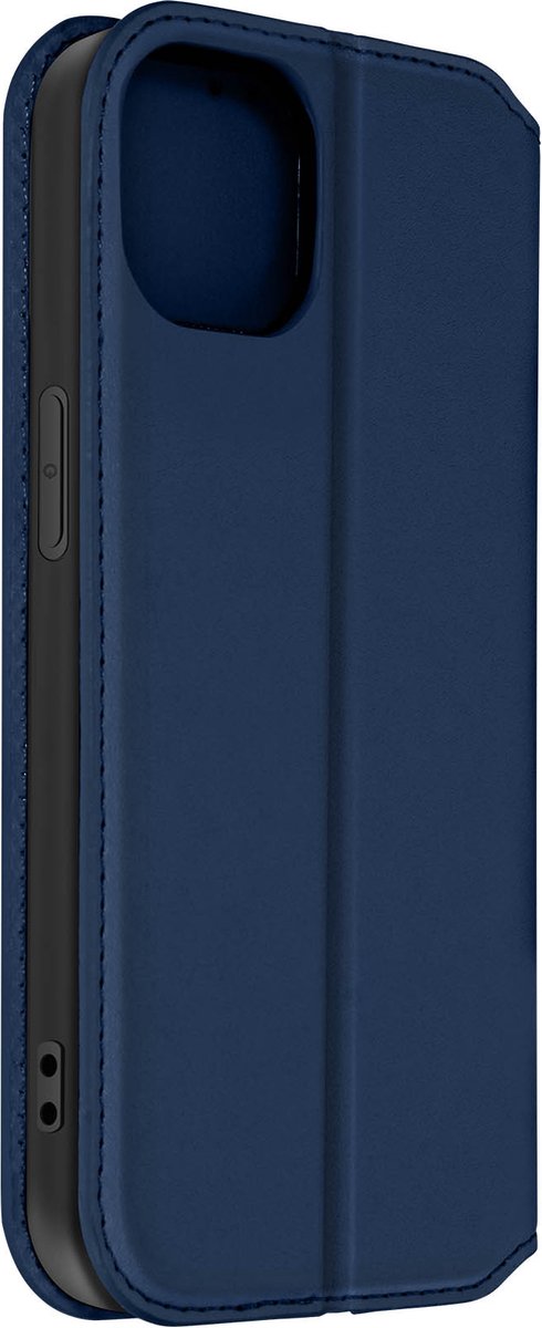 Avizar Foliohoes Geschikt voor iPhone 15 met multifunctionele klep, Nachtblauw
