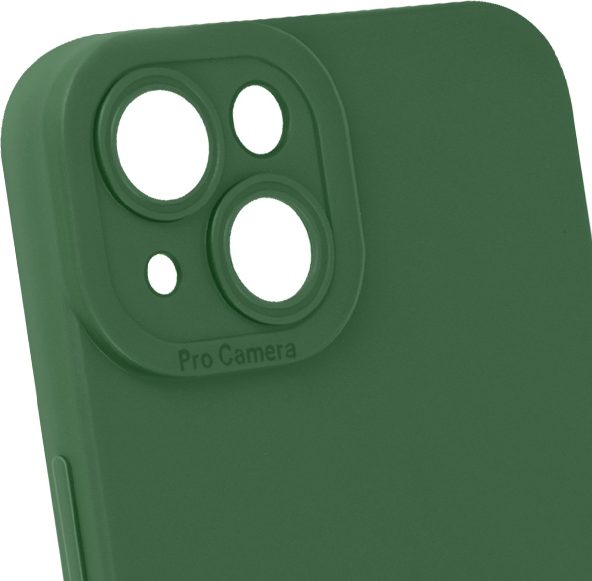 Avizar Hoes Geschikt voor iPhone 14 Mat Beschermde Camera, Groen