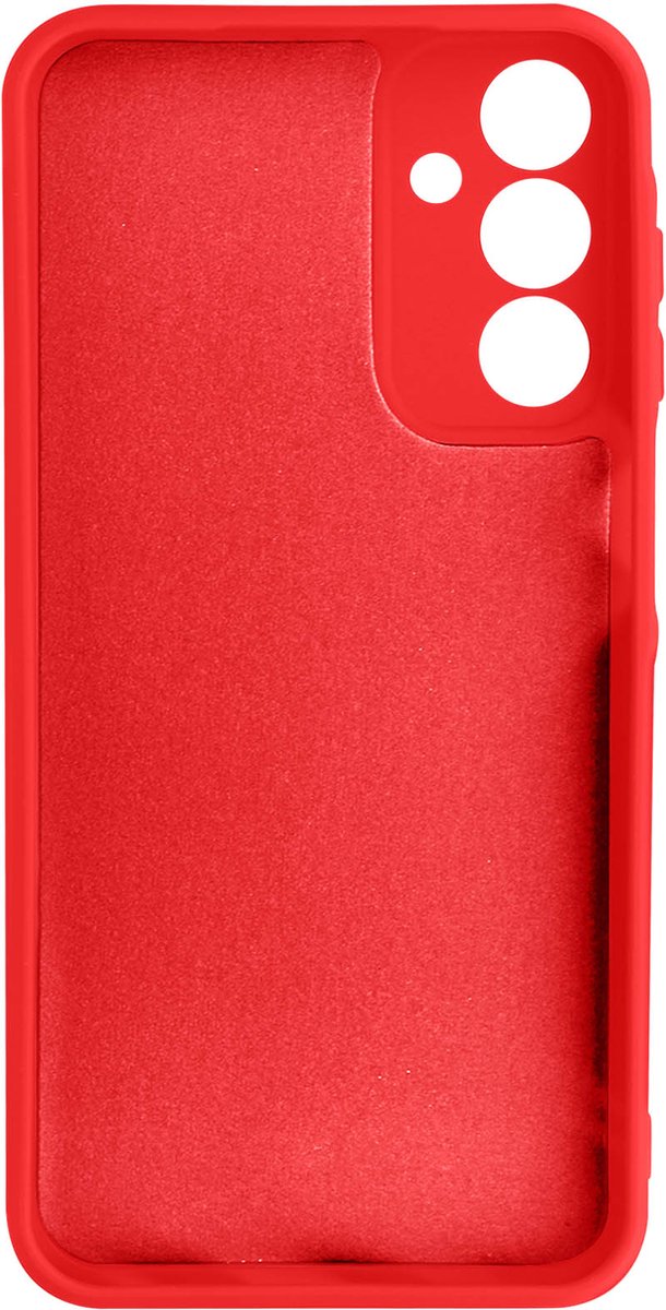 Avizar Hoes Geschikt voor Samsung Galaxy A15 Halfstijf Zacht aanvoelend, Rood