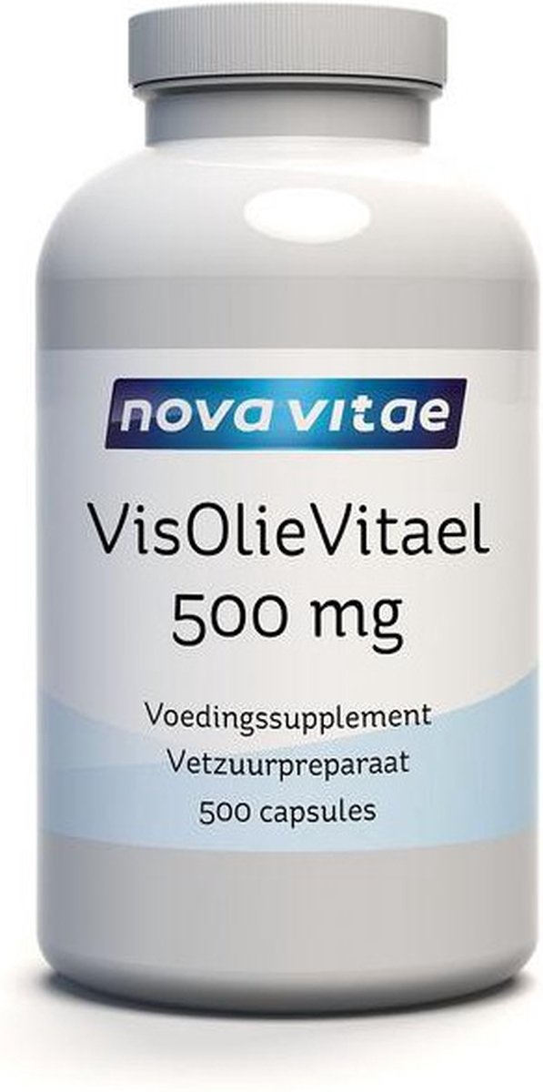 Goedkoopste Nova Vitae - Omega 3 - Visolie - Vitael - 500 mg - 500 capsules