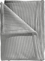 Hecketlane plaid gaufré gris chiné 240/260