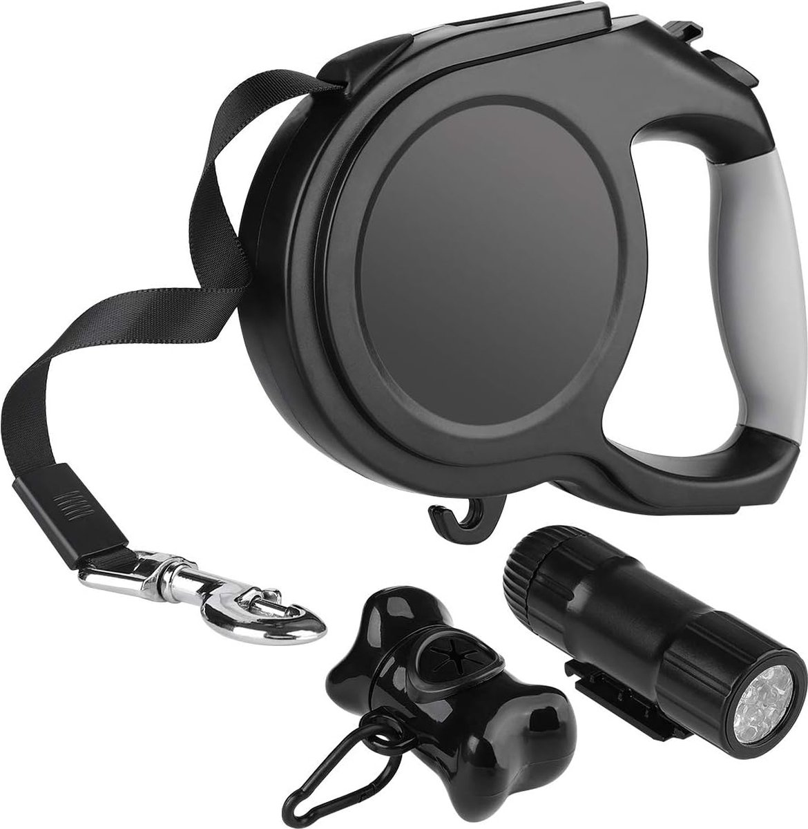 Uittrekbare Hondenriem - 8 Meter Lengte - Duurzame Riem voor Wandelen, Hardlopen en Training - Ergonomisch Ontworpen Handgreep - Geschikt voor Alle Maten Honden