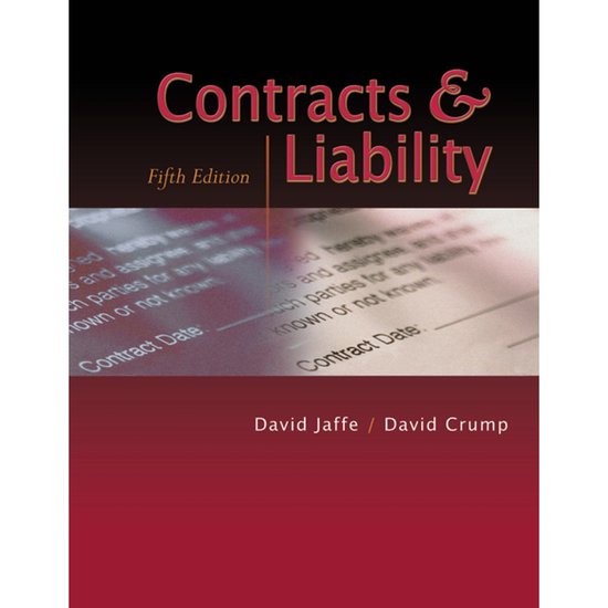 Contracts And Liability - cover