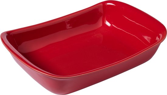 Pyrex - Plat à four rectangulaire Supreme 3,2 litres - Rouge - Céramique