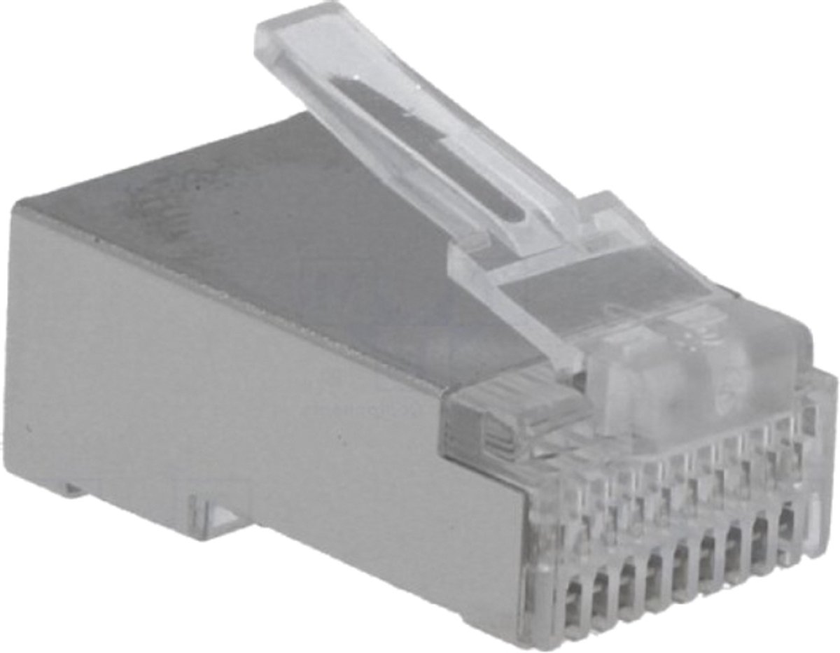 RJ50 Stekker - Per stuk - 10P10C - Afgeschermd - Transparant