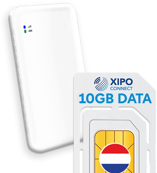 CS Dual Band Global Mifi Router NL Pakket - Met Simkaart 1GB NL Data – Mifi – Werkt Overal Ter Wereld - 2.4Ghz + 5Ghz