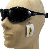 Glogglz® Cudaz - Gepatendeerde Zwembril & Zonnebril - Zwart - 100% UV-bescherming - Watersportbril - Triathlon