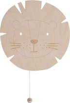 Baby's Only Houten wandlamp babykamer & kinderkamer - Leeuw - Wonder - Bruin - FSC-keurmerk - Duurzame ledverlichting - 25.000 branduren - Eenvoudig aan de muur te bevestigen