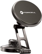 Forcell - Autohouder geschikt voor Telefoon met MagSafe - 360 draaibaar - Met Magneet voor dashboard en voorruit - Zwart