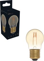 LED's Light LED Lamp goud E27 - Gloeilamp design - Dimbaar extra warm wit - 1800K