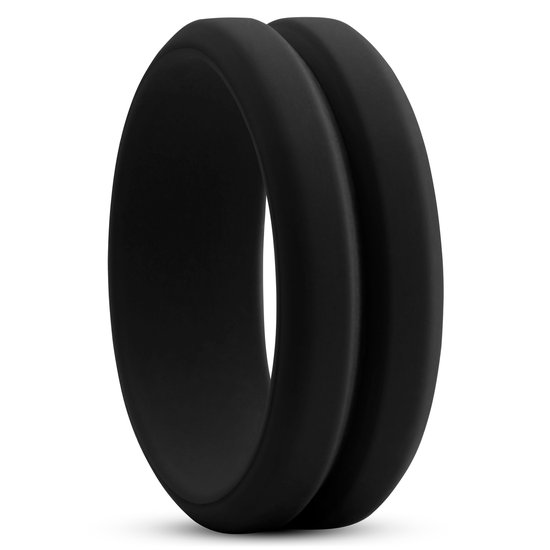 Zwarte Siliconen Ring